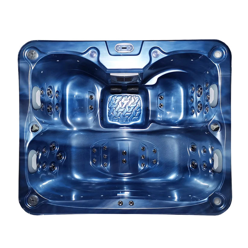 Luxury 3-4-Person Hot Tub with Ocean Wave