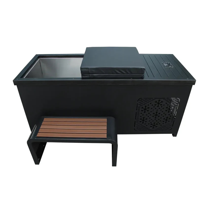 Premium Outdoor Stainless Steel Hot & Cold Plunge Tub – Ice Bath with WiFi Control & UV Sterilization